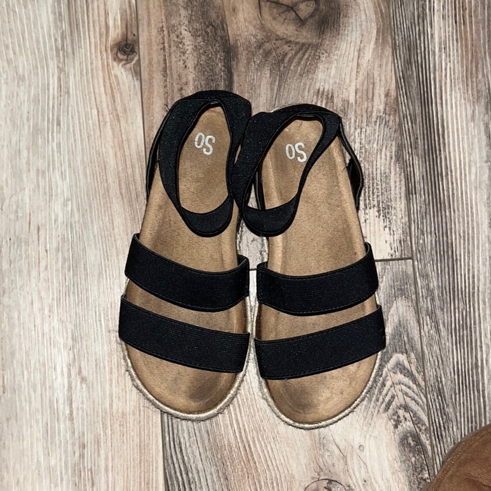 Girls SO sandals w/ cork bottom size 1